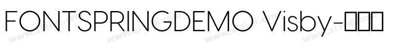 FONTSPRINGDEMO Visby字体转换